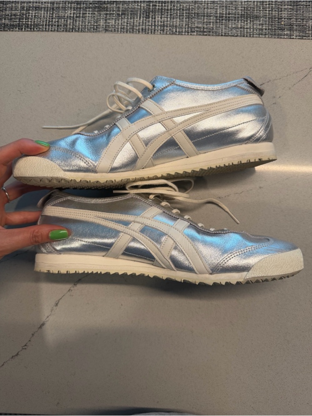 Onitsuka Tiger Mexico 66 Silver/White size 42 / size 10 by ASICS